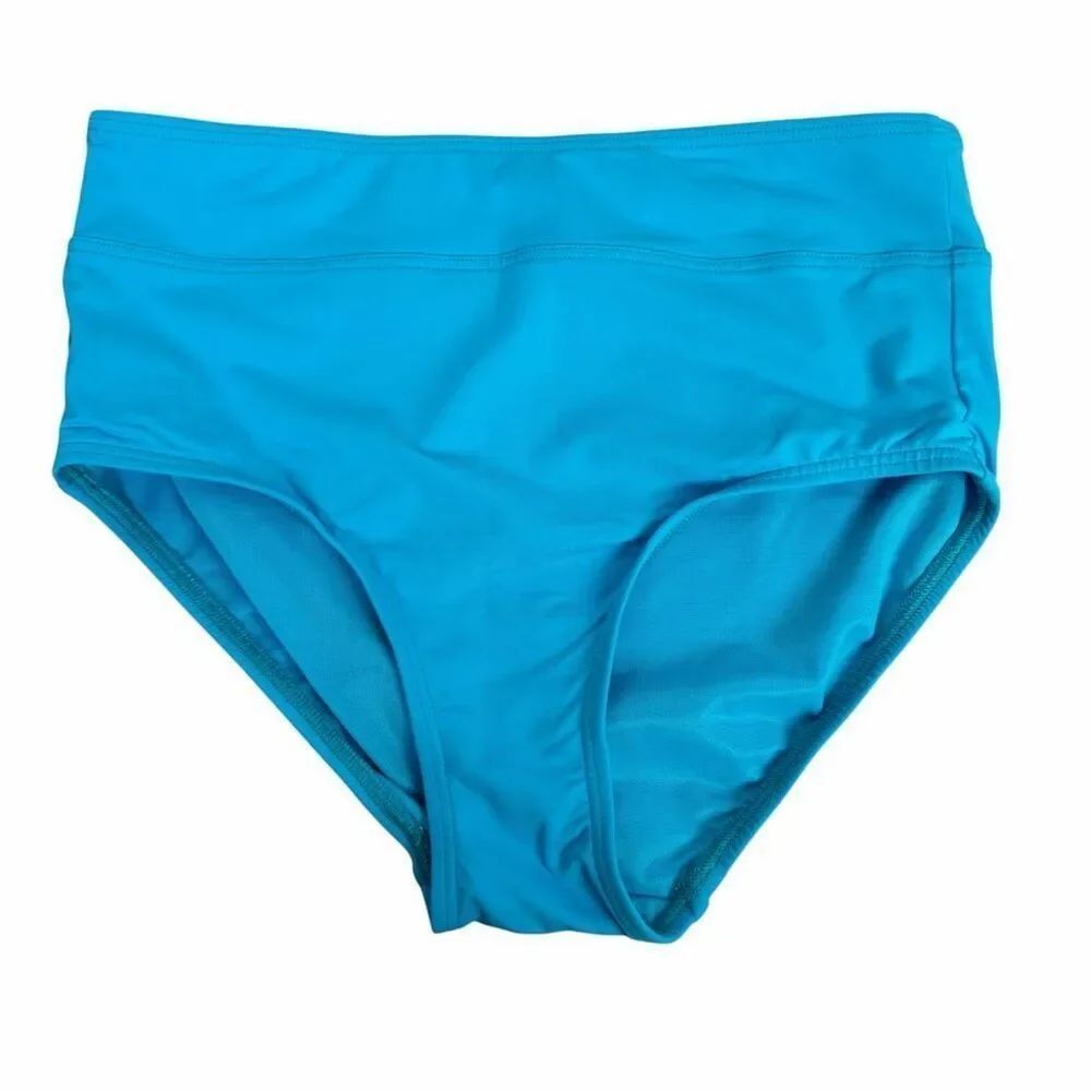 Lands End Womens size 4 High Waisted Bikini Swim Bottoms